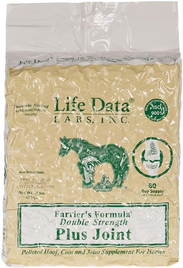 LIFE PODATKI LABS Farriers Formula Dvojna moč Plus Joint, 11 lbs; Pelleted Hoof, Coat in Skupni dodatek za konje