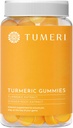 TUMERI Kurkumi in Ginger Gumies – Kurkumin skupna podpora dodatek - 60 Count Natural Tropical Fruit arome Vegan Gumies