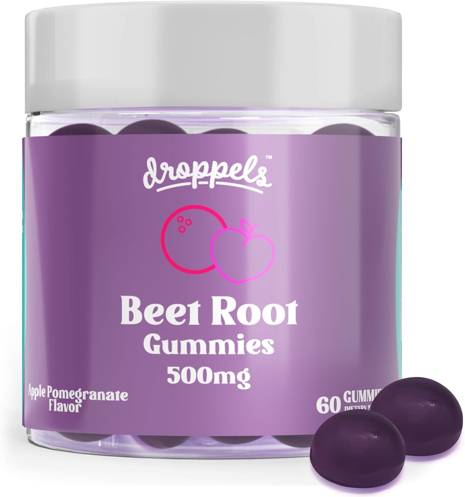 Droppels Peso korenske žvečilke z peso v prahu 500mg, izvleček grozdnih semen 300mg, vitamin B12 & Niacin 