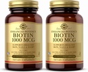 Solgar Biotin 1000 mcg, 250 Zelenjavnih kapsul (2. paket) - podpira zdravo kožo, nohte in lase - energijska presnova - Izboljšana moč - Ne-GMO, Vegan, Gluten Free, Dairy Free, Kosher - 500 Serving