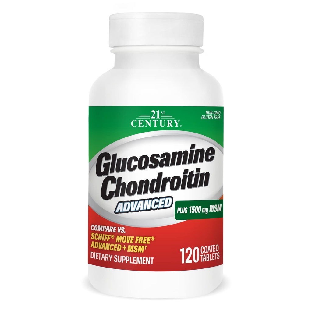 21. stoletje Healthcare Glukozamin Chondroitin Napredno 120 Tabs (27291)