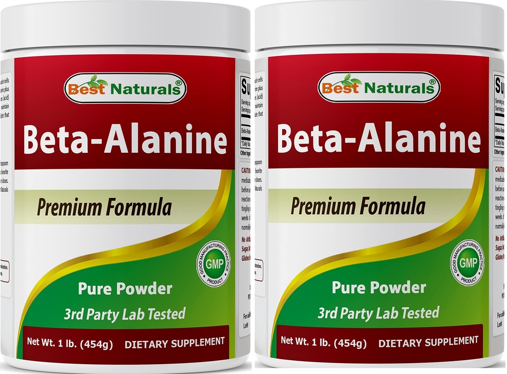 Best Naturals Beta Alanine Pure Powder 1 funt (1 LB (Pack of 2))