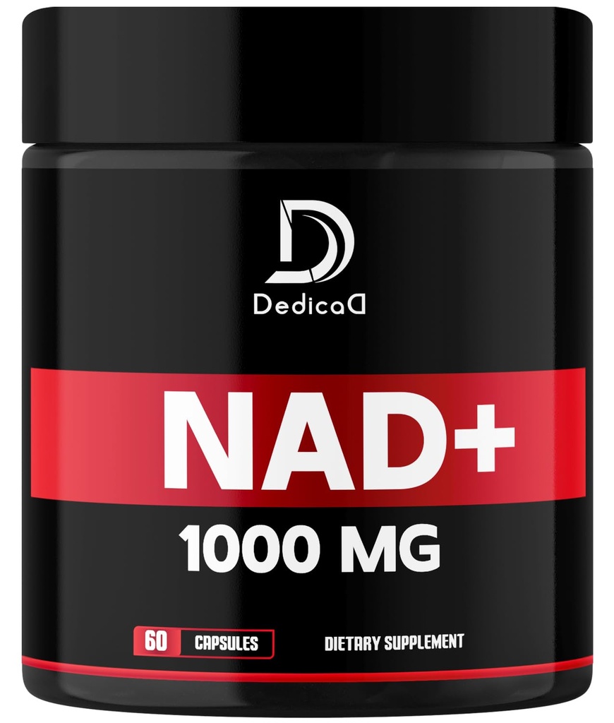 NAD dodatek 1000 mg - Pure NAD dodatek - Energija in DNK Popravila, Staranje obrambo, Možganske funkcije - 60 kapsul