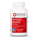 PROTOKOL ZA ŽIVLJENJSKO BILANCE Ginkgo Biloba - 120 mg Ginkgo Biloba Extract - z Eleuthero - za podporo za zdravje možganov in krvni obtok - brez mleka in brez GMO - 100 Veg kapsul