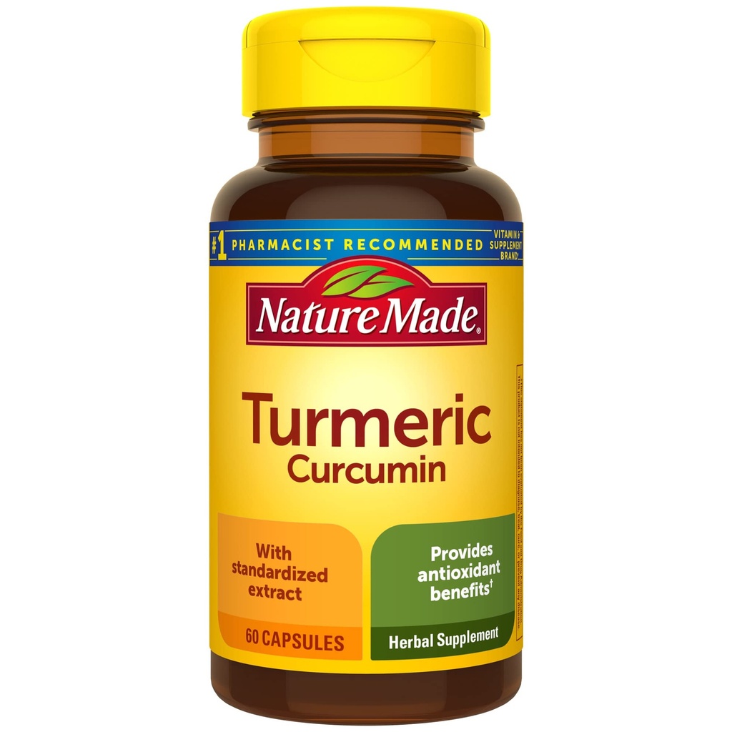 Naravne kurkumin 500 mg, zeliščni dodatek za antioksidantno podporo, 60 kapsul, 60 dnevna zaloga