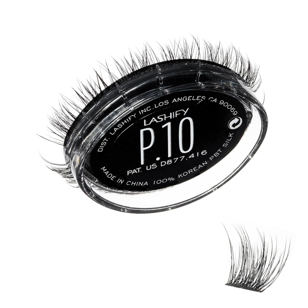 Lashify Plushy 10mm Gossamer Lashes v črnem, Easy DIY Lažne Lashes za voluminozno, vendar še vedno naravni videz