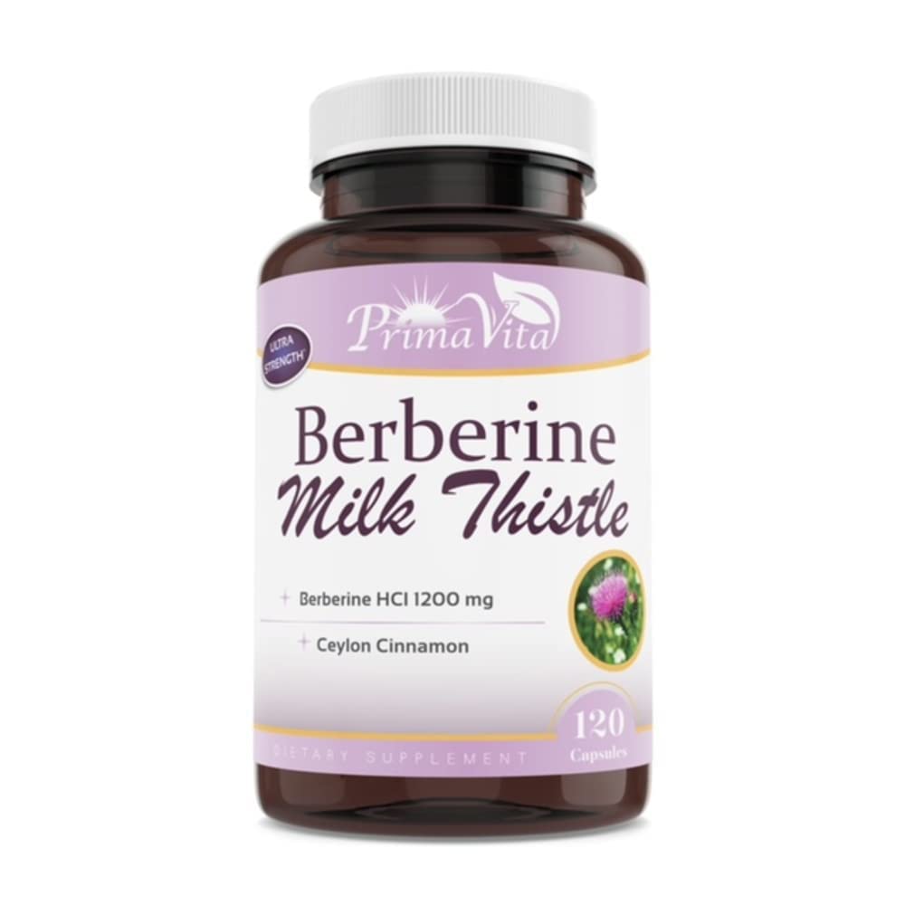 Berberine HCL 1200 mg z mlečnim oslezom in cimetovim cimetom, Ampk metaboličnim aktivatorjem, zdravim imunskim sistemom in gastrointestinalnim vodnjakom, 40 serviranih, 120 Veggie kapsul