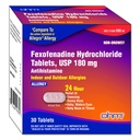 Ohm ne- Motna Fexofenadin Antihistaminik znotraj zunanjega alergija Relief tablete 30ct