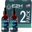 E2H Napredna črevesna podpora - spodbuja Gut Health and Digestive System - Wormwood and Black Walnut Extract - Non-GMO, Vegan - (2 steklenici)