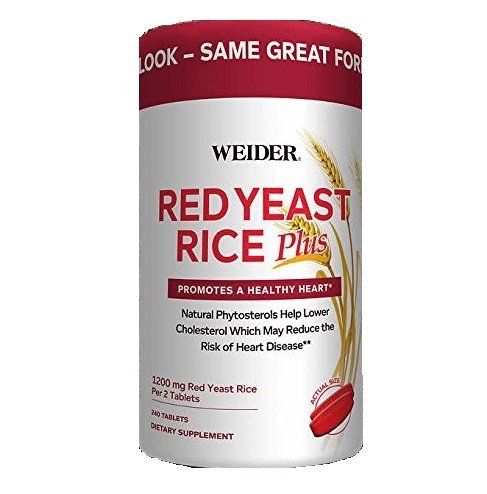 Weider Red Yeast Rice Plus s fitosteroli 1200 mg na 2 tableti - 240 tablet