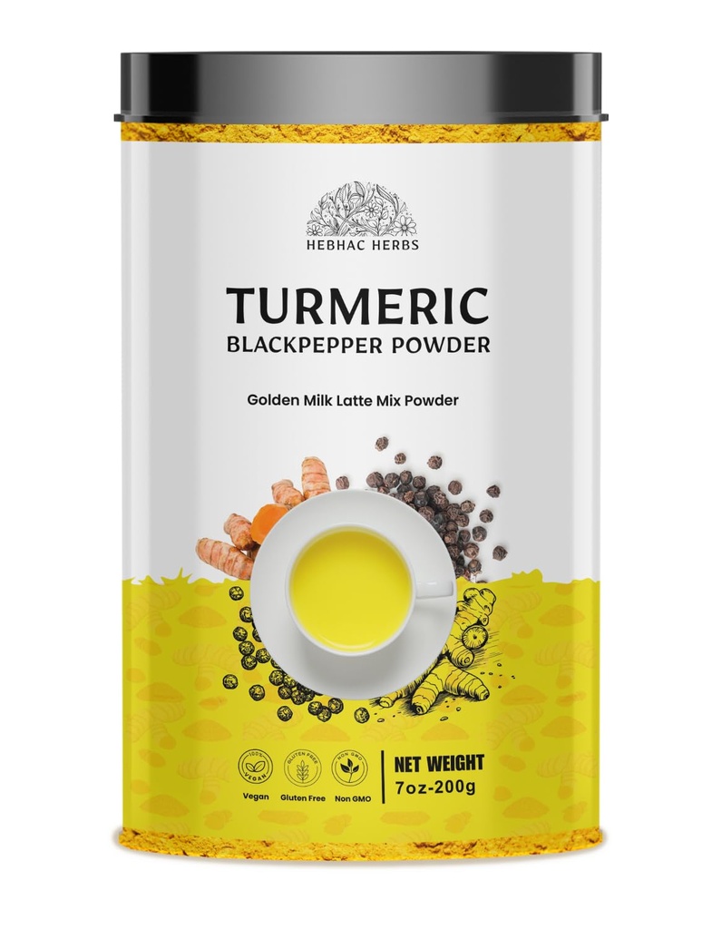 Kurkumin v prahu s črnim poprom - kurkumin Latte Mix z kurkumin, črni poper - Golden Milk Instant Drink Mix Powder