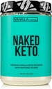 Naked Vanilla Keto - Premium Vanilla Keto Fat Bomb Powder - Nič umetnega - Gluten-free Keto Bomb Vanilla Mct Oil Powder brez Gmos - 1,3 Lb