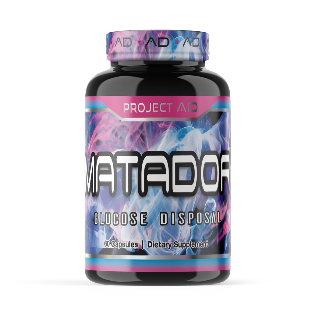 Projekt AD Matador Muscle Builder krepi mišične črpalke in spodbuja rast in energijo mišic (60 kapsul)