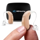 MDHoaring VOLT OTC slušni pripomočki za seniorje, Doctor-Designed Rechargeable, 2 Smerni mikrofoni, 4 Audio Nastavitve, Fits z očali, Deluxe Charger Vključeno ...