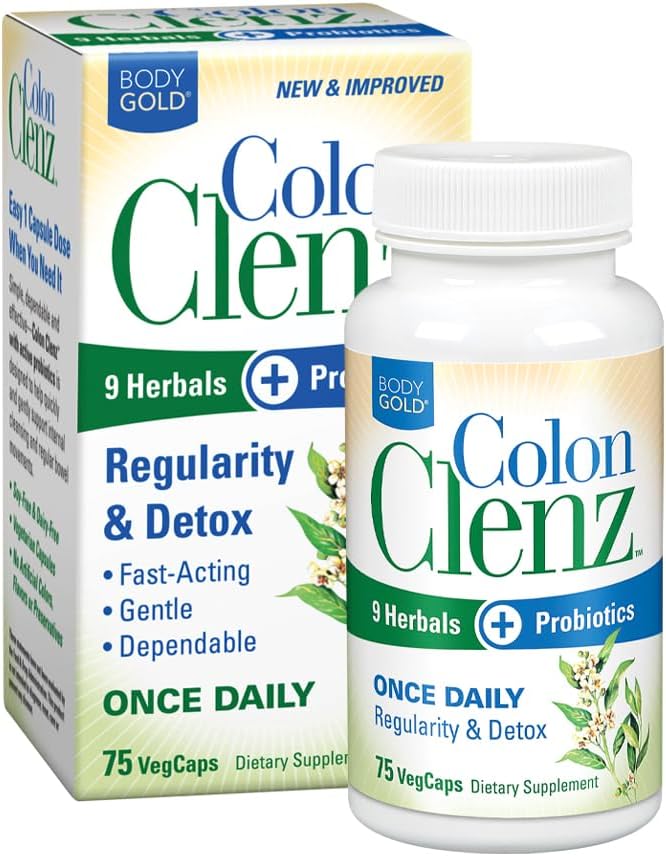 Body Gold Colon Clenz Rednost in razstrupljanje Formula 