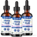 LIQUIDHEATHEALTH spanje dobro naravno pomoč Melatonin kapljice - boljši spanec in razpoloženje, sprostitev in miren um, padec spanje hitreje spanje dlje - Izdelano v ZDA, Vegan, sladkor brez, brez zdravil, Non-GMO (3 Pack)