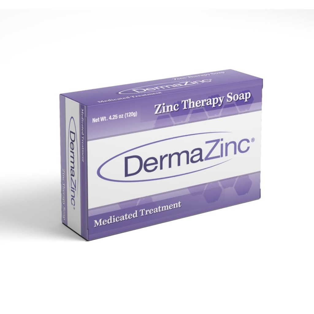Zdravljenje z zdravilom DermaZinc Milo, cinkovo milo za kožo, kožne motnje Relief za psoriazo, dermatitis, ekcem in druge simptome stanja