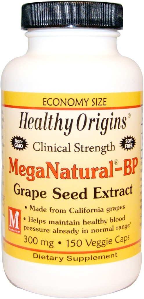 Izvleček iz naravnega grozdnega semena Mega Natural-BP - 300 mg - 150 kapsul