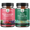 Sklop kompleta Menopause dodatek - Hot Flashes Relief - Dong Quai Vitex Chaste Berry in Black Cohosh in Pure DIM z Bioperine - Diindolylmetan testosteron kompleks z Broccoli florets