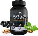 Shilajit Himalajski dodatek 60% Fulvična kislina, 120 Veganske kapsule Oskrba s čisto naravno Shilajit, Ashwagandha, Ginseng ekstrakt - Visoko v Trace Minerali za moške Energetska podpora