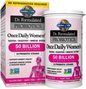 30 Kapsule enkrat dnevno Dr. Formulirani probiotiki za ženske 50 milijard CFU 16 Probiotični sevi z organskimi prebiotiki za digestiv, vaginalno in imuno zdravje, Dairy Free. 1 pakiranje