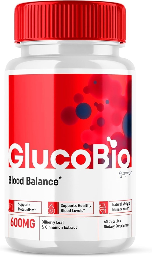 GlucoBio Podpora za zdravje in dobro počutje Kapsule Gluco Bio tablete, Gluco Bio Natural Vitamin Splošno zdravje in wellness Formula Glycogen Podpora, BioGluco Multivitaminske kapsule (60 kapsul)