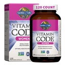 Vrt življenja Multivitaminski za ženske, Vitaminska koda Ženske Multi - cela hrana Ženske Multi Vitamini, Železo, Folat ne Folna kislina, Vitamin A in probiotiki za ženske energije, 120 Vegetarijanske kapsule
