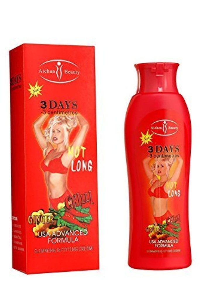 AICHUN BEAUTY Hot Chilli & Ginger Slimming Cream hujšanje Raztapljanje maščobe hitro 200ml (2 paket)