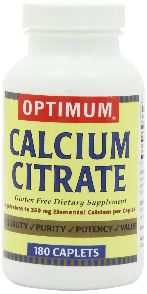 Optimalna kalcijeva citrata, 180 kapsul