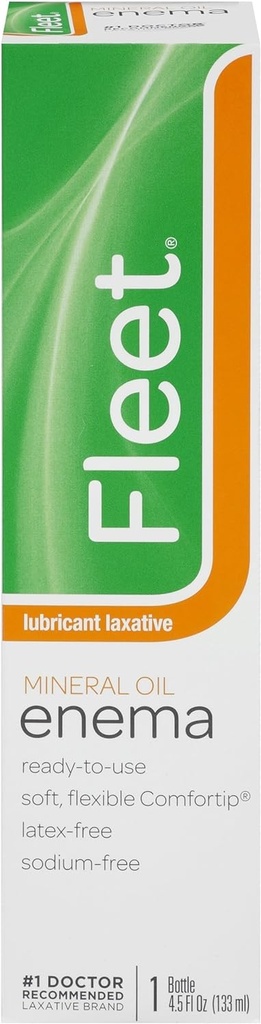 Fleet Laxative Mineral Oil Enema for constipation, 4.5 Fl Oz (paket z 12)