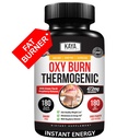 Kaya Naturals Oxy Burn - Termogenska zeliščna formula za aktivno življenje – Ne-GMO & Gluten-free – 180 Count