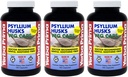 Yerba Prima Psyllium Husks Veg Caps - 180 Count (Pack 3) - Vegan, Non-GMO, Gluten Free, Colon Cleanser, Daily Fiber dodatek za Gut zdravje & Rednost