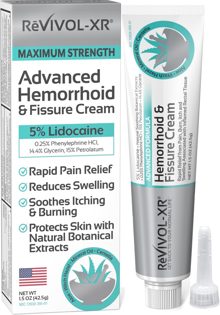 Napredno zdravljenje hemoroidov. 5% lidokain + Shrinks + ščiti kožo + Aloe + Witch Hazel + Botanicals, zunanja in notranja uporaba. Najbolj popolna OTC Mazilo in fisure krema, hitro Relief, Made in ZDA.