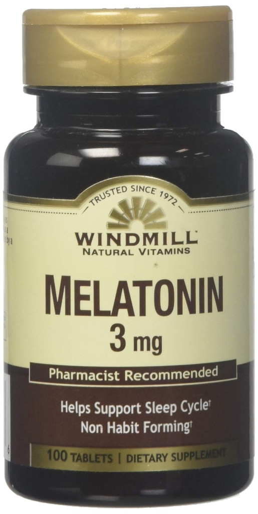 mlin na veter melatonin 3 Mg Tabs 100' mlin na veter