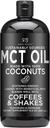 Radha Beauty Premium MCT olje Izdelano samo iz non-GMO Coconuts - 15.8oz. Keto, Paleo, Gluten Free in Vegan odobreno.