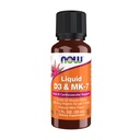 NOW Foods Supplements, Tekoči D-3 & MK-7 z 2.500 IU Vitamin D-3 & 100 μg Vitamin K-2 na 5 kapljic, 1- Ounce