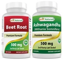 Pesa korenski prah 500 Mg & Ashwagandha ekstrakt 500 Mg