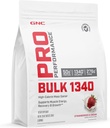 GNC Pro Performance Bulk 1340 Mass Gainer Protein Powder, 50g, Gluten Free, Whey, Kreatin, BCAA, 3. stranka Tested, Recovery in rast mišic, mikrohranila, Jagode in smetana, 9 Serving
