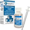 Zanesljivi-1 laboratoriji Dojenčki Tekoči vitamin-D kapljice (naravna aroma sadja) Sladkor in alkohol brez, za dojenje dojenčke 0-12 mesecev in gor