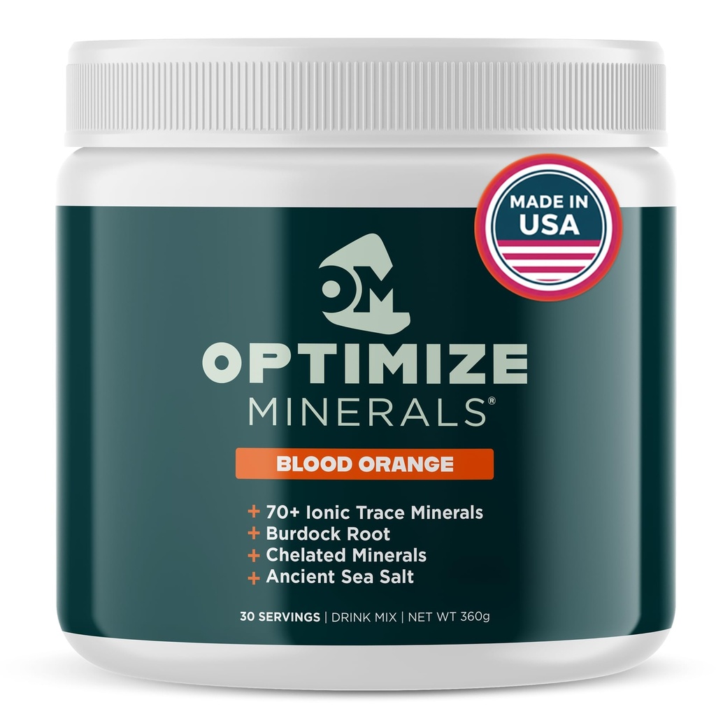 Optimizacija Minerali Multi Minerali - nov videz Enak dnevni Formula - Magnezij, Elektroliti in Trace Mineral Supplement Powder - Gluten brez vitaminov Pij za optimalno Wellness - kri oranžna, 30 Serving
