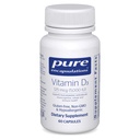 Čiste enkapsulacije Vitamin D3 125 μg (5. 000 i. e.) - dopolnilo za podporo kosti, sklepov, dojk, srca, kolonije in imunskega zdravja* - z vitaminom D - 60 kapsul