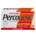 Percogesic ekstra moč acetatfen & difenhidramin bolečine lajšanje, hitro delujoč aspirin-free Fever Reducer & Antihistaminik, 60 število