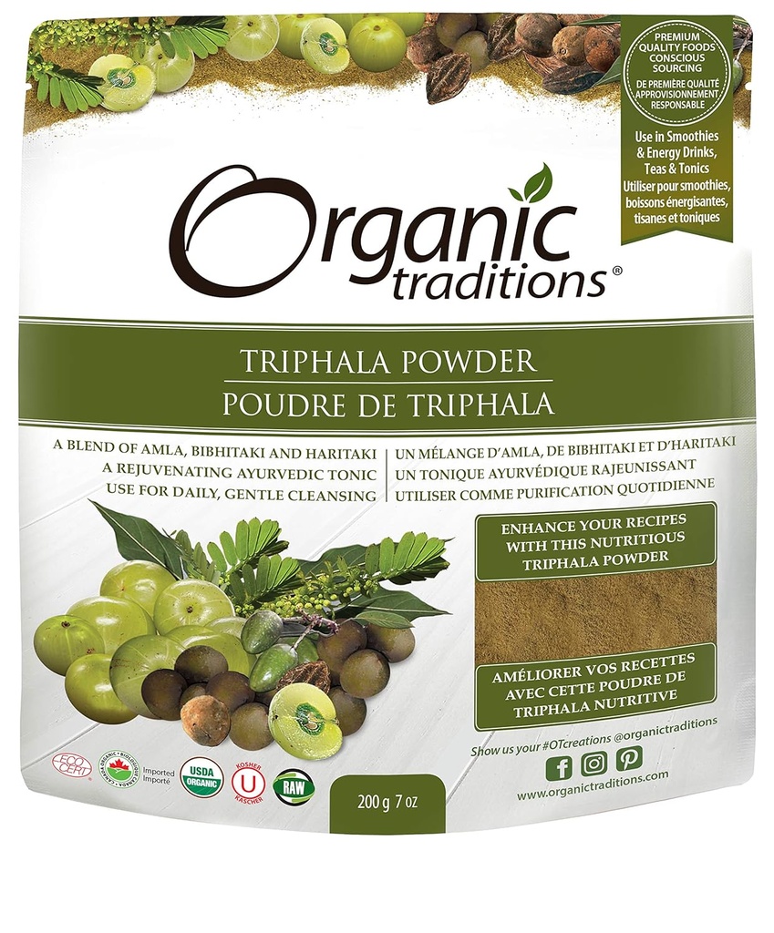 Organske tradicije Organski prah, Trifala, 7 Ounce