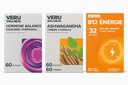 Veru Wellness Hormonal Balance za ženske Tekmovanje Bundele - Myo-Inositol & D-Chiro, Ashwagandha, Energija - PMS, Mensural, Mood - Stres in energija (2 meseca)