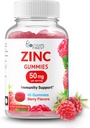 Cink 50mg Gumiji – vegetarijanski, brez gensko spremenjenih organizmov in brez glutena Vitamin – Velika okus Berry Flavor pektin Chews – Prehranska dopolnila za odrasle – 60 Število [30 odmerkov]
