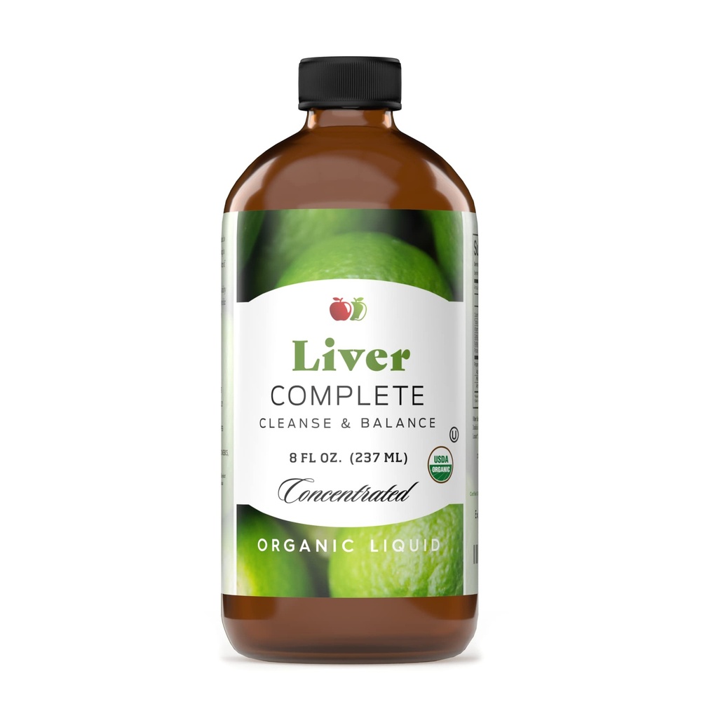 Jetra popolna 8oz Organski tekoči koncentrat - Jetrna čistila in prebavne Bitters Kisli dodatek