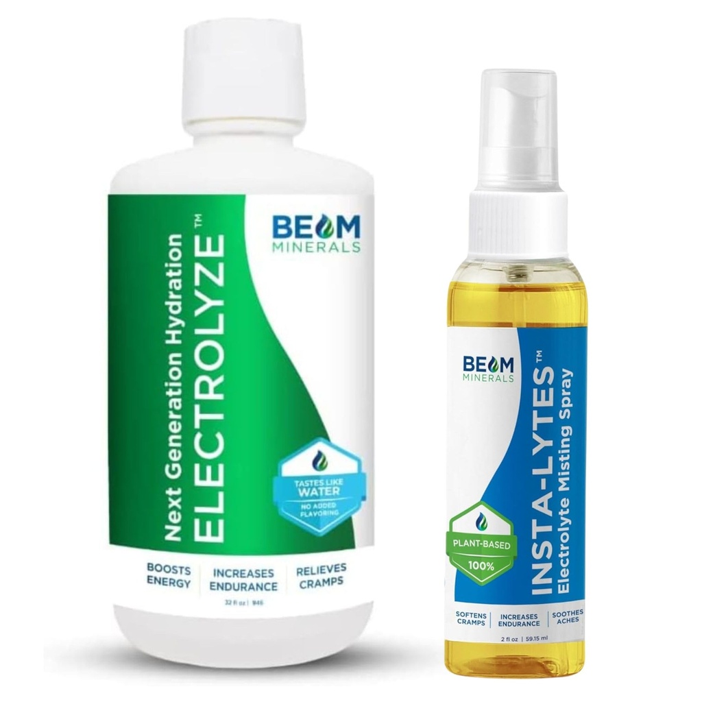 Beam Minerals Elektrolit Neravnotežna rešitev Elektroliza in Insta-Lytes Naravni tekoči elektroliti 2oz