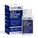 SleepXL Sleep Supplement Non-Habit-Forming Formula - Fall Aspance Hitrejši in daljši spanec - 5 ključnih sestavin vključujejo melatonin, L-teanin, kamilico, magnezij in vitamin B6 (60 kapsul, 30 servingov)