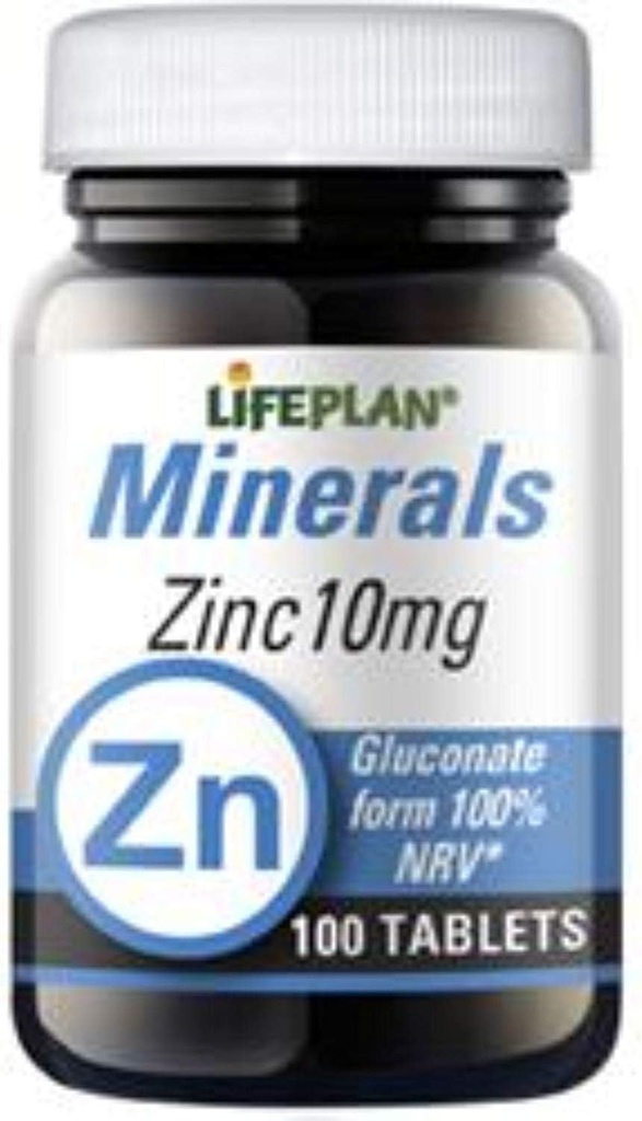 Lifeplan 10 mg Cinkov glukonat Elemental - pakiranje po 100 tablet