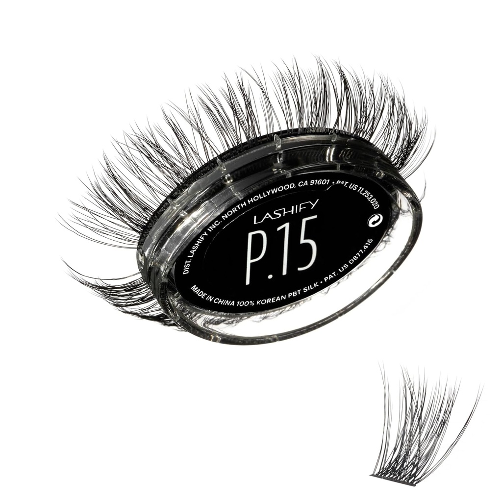 Lashify Plushy 15mm Gossamer Lashes v črni, Easy DIY lažnih las za voluminozno, vendar še vedno naravni videz